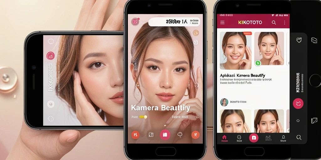 Tampilan antarmuka modern KIKOTOTO dengan berbagai fitur edit foto.