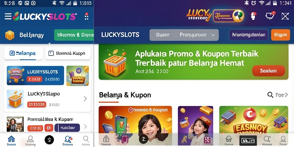 Tampilan antarmuka aplikasi LUCKYSLOTS yang menarik dan mudah digunakan.