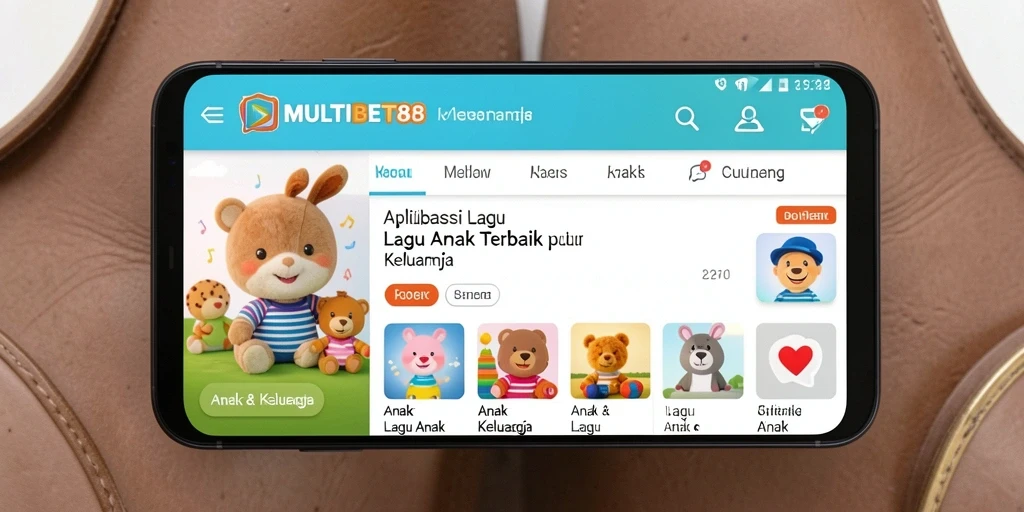 Tampilan antarmuka pengguna aplikasi Lagu Anak MULTIBET88.