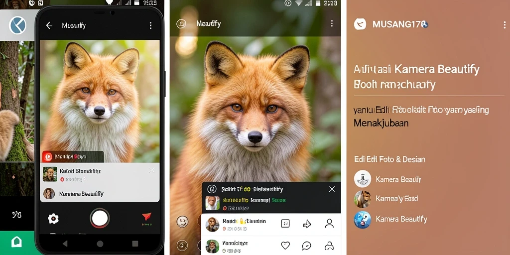 Antarmuka aplikasi MUSANG178 untuk edit foto yang menarik.