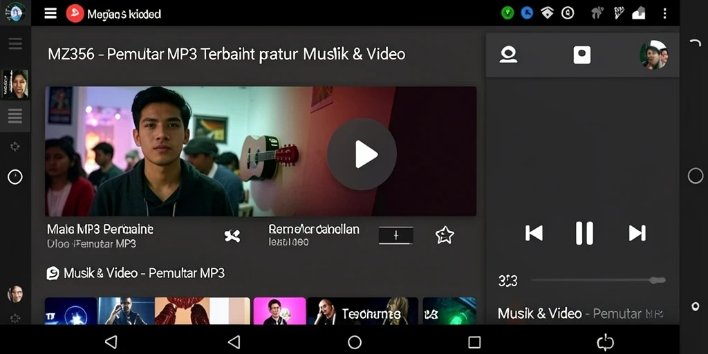 Tampilan antarmuka MZ356 yang user-friendly dan modern.